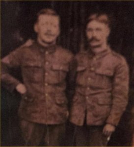 Sgt. Oscar Calkin and friend