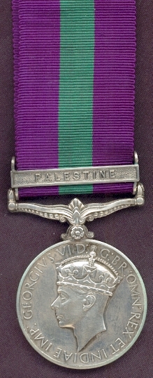 J.E.Calkin Palestine Medal