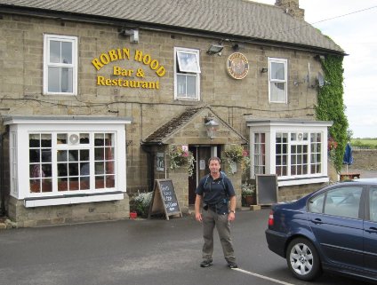 Graham outside the Robin Hood