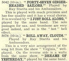 Ray Starita Record Review